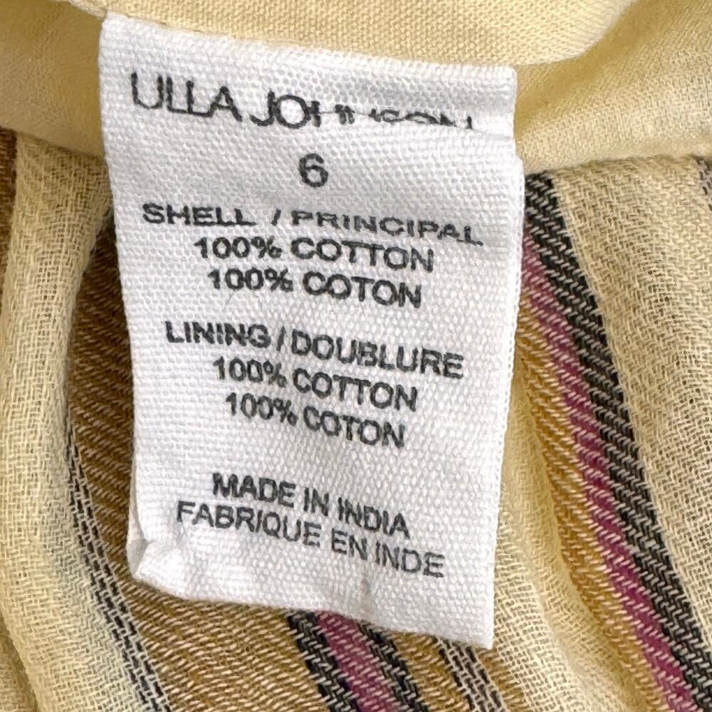 Ulla Johnson Severine Midi Skirt Beige Opal Tiered Ruffle Bohemian Cotton 6 - Picture 8 of 11